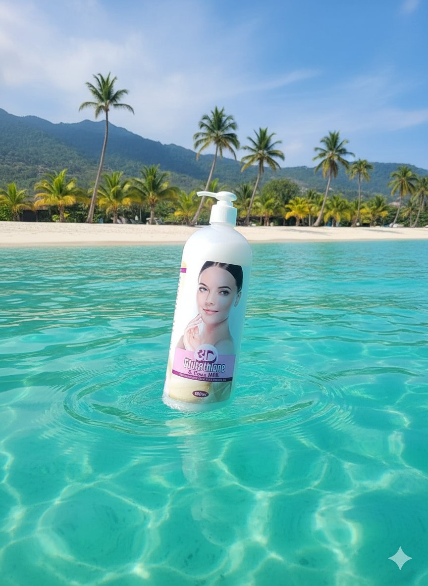 3D Glutathione and Goat Milk Shower gel 1LTR