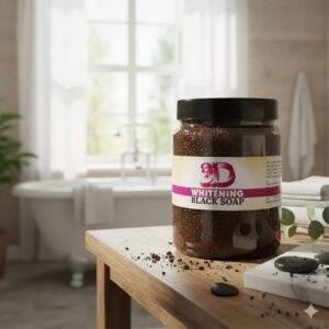3D Whitening Black Soap  - 1kg