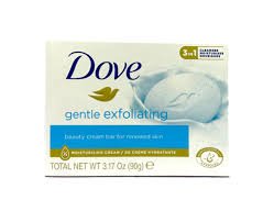 Dove 3-In-1 Gentle Exfoliating Beauty Cream Bar - (90g x4)
