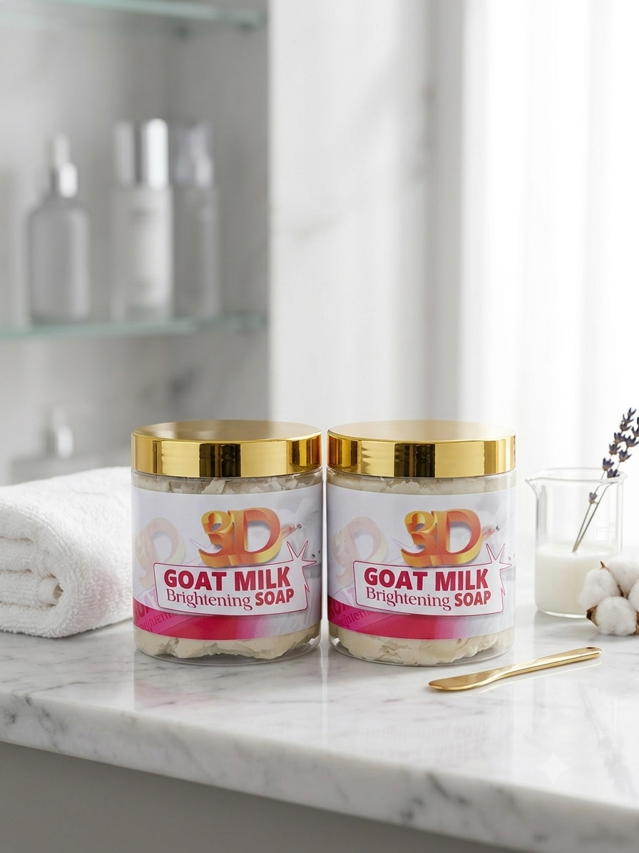 3D Goat Milk Brightening Soap - 500G