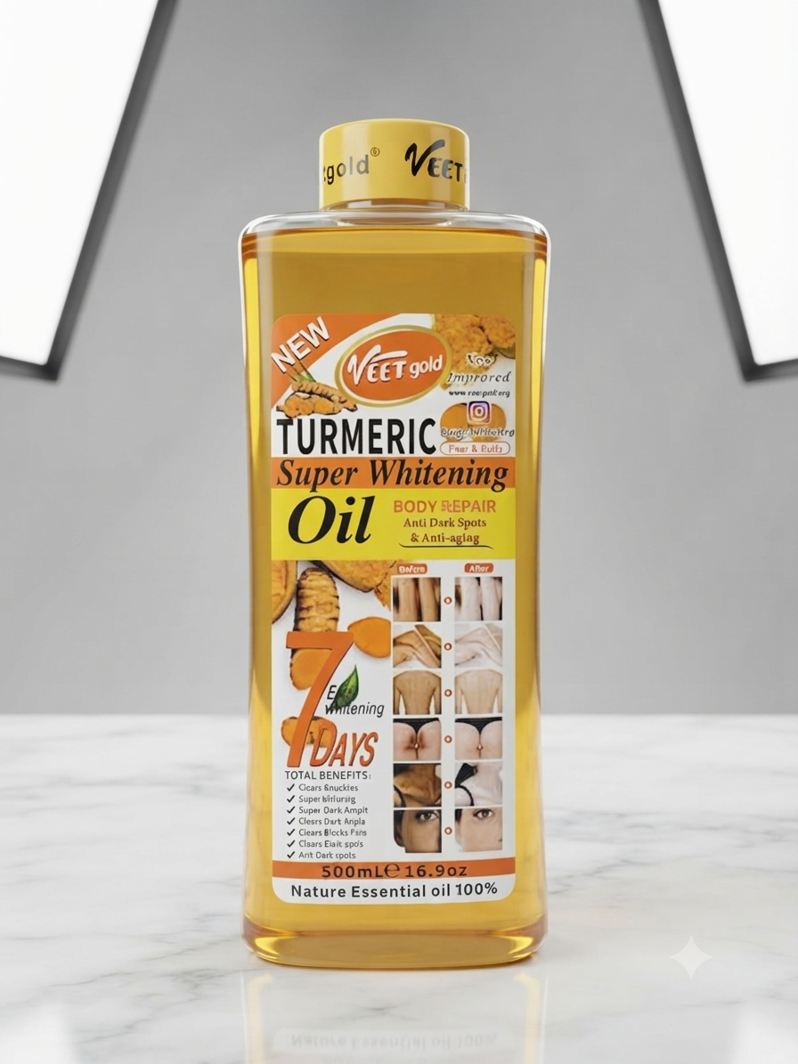 Veet Gold Tumeric Whitening Oil - 200ml