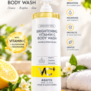 VC+ Brightening Vitamin C Body Wash 750ml | Korean Skincare